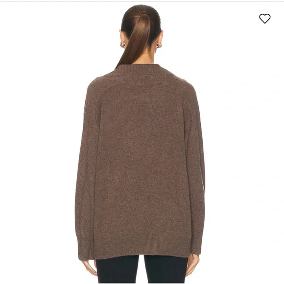 nwt loulou de saison sage cashmere v neck sweater - Picture 3 of 9